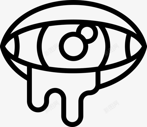 感染眼科学1线状图标svg_新图网 https://ixintu.com 感染 眼科学 线状