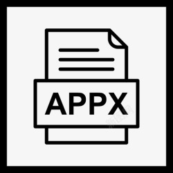 APPxappx文件文档图标文件类型格式高清图片