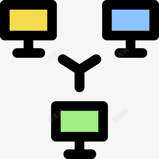 计算机SEO149线性颜色图标svg_新图网 https://ixintu.com SEO149 线性 计算机 颜色