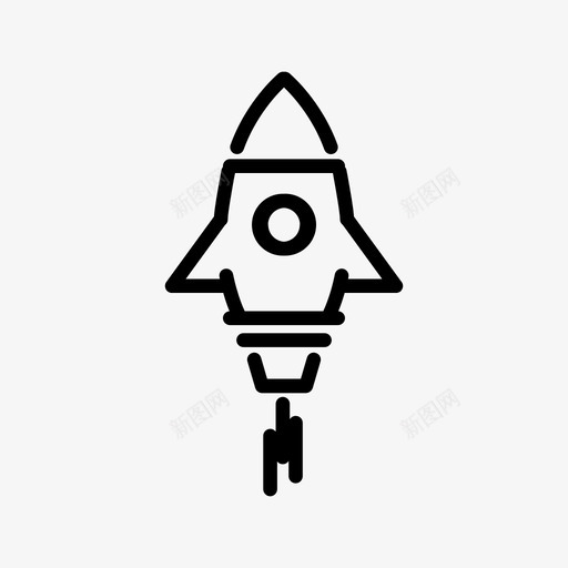 火箭飞机飞机太空飞机图标svg_新图网 https://ixintu.com 太空 火箭 飞机