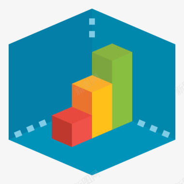 3d数据分析21平面图标图标