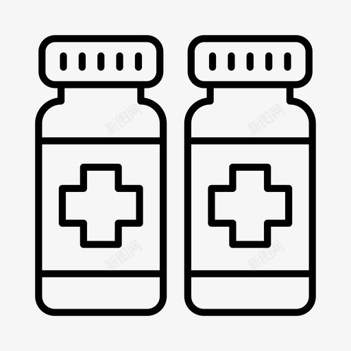 止痛药保健医疗图标svg_新图网 https://ixintu.com 保健 医疗 康复 止痛药 药片