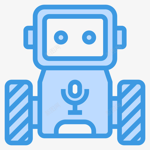机器人gadget30蓝色图标svg_新图网 https://ixintu.com gadget 机器人 蓝色