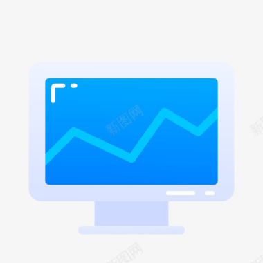 监视器商务408扁平图标图标