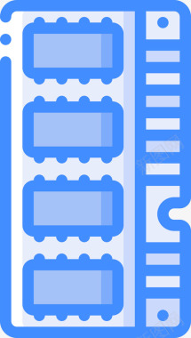 Ram计算机硬件28蓝色图标图标