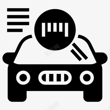 激光传感器自动汽车汽车传感器图标图标
