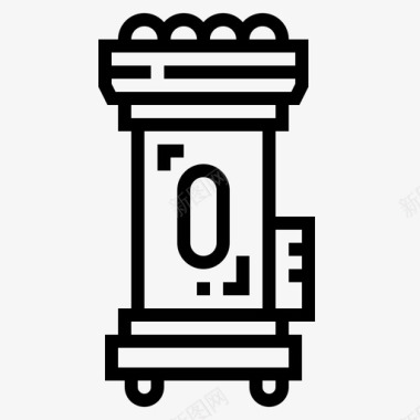网球机网球5直线图标图标