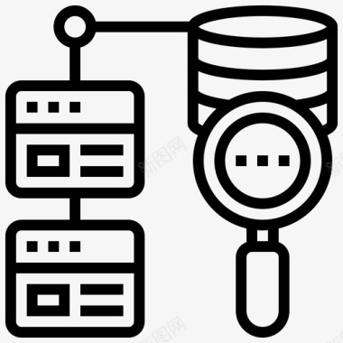 数据数据库管理15线性图标图标