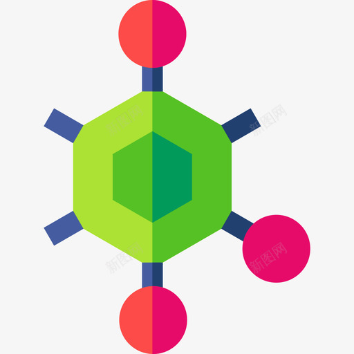 结构生物工程36扁平图标svg_新图网 https://ixintu.com 扁平 生物工程 结构