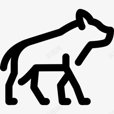 鬣狗野生动物4直系图标图标