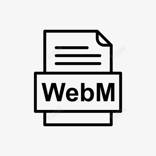 webm文件文件图标文件类型格式svg_新图网 https://ixintu.com 41种 webm 图标 文件 格式 类型