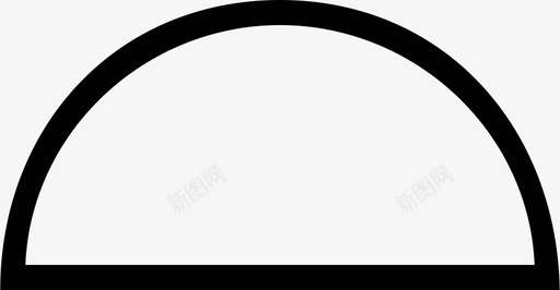半圆形状圆卷1图标图标