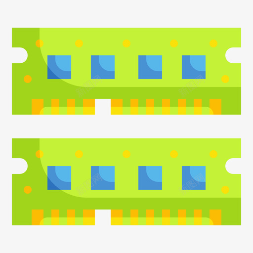 Ram计算机硬件25平面图标svg_新图网 https://ixintu.com Ram 平面 硬件 计算机