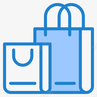 购物袋网上购物12蓝色图标图标