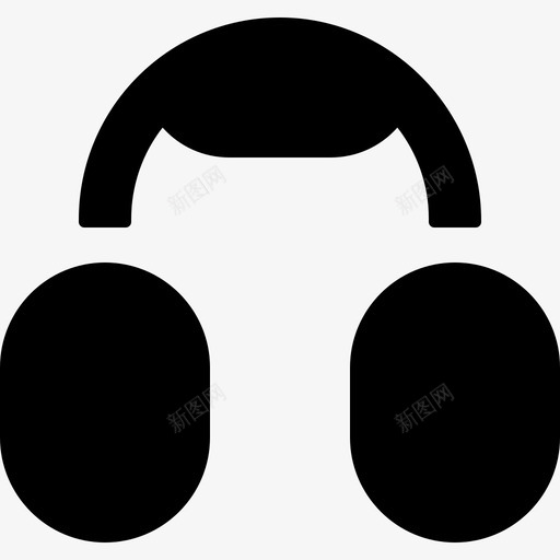 耳机技术设备填充物图标svg_新图网 https://ixintu.com 填充 技术 耳机 设备