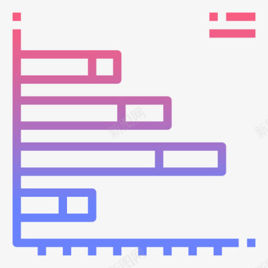 条形图数据分析20线性梯度图标图标