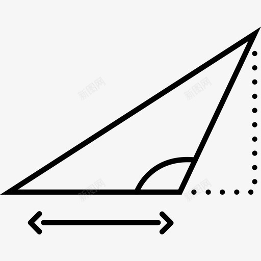 三角形绘图几何图标svg_新图网 https://ixintu.com 三角形 几何 学校 数学 绘图