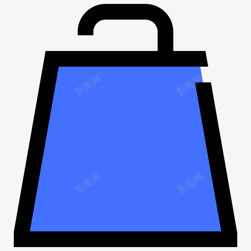 购物袋物流66蓝色图标svg_新图网 https://ixintu.com 物流 蓝色 购物袋