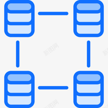 网络大数据69蓝色图标图标