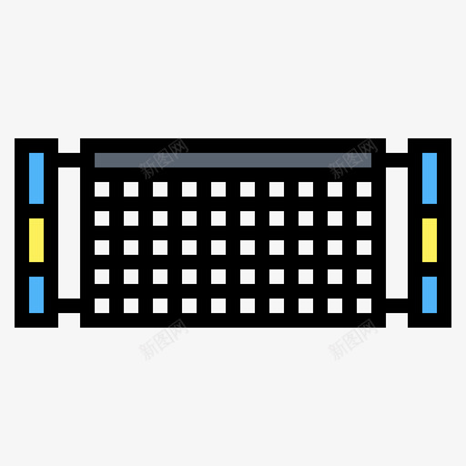 网网球8线颜色图标svg_新图网 https://ixintu.com 网球 颜色