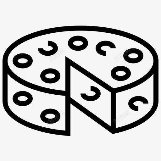 奶酪纯素25直链图标svg_新图网 https://ixintu.com 奶酪 直链 纯素