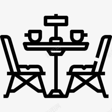 桌子椅子咖啡店图标图标