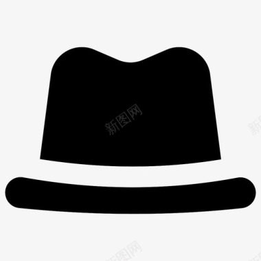 帽子牛仔帽头饰图标图标