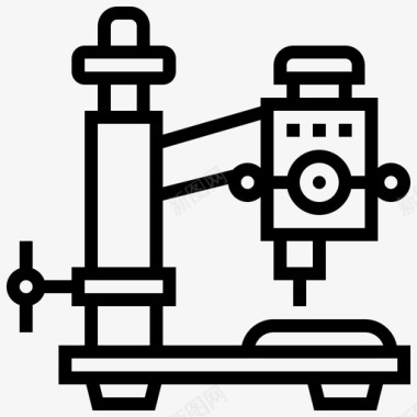 钻井工厂工业图标图标