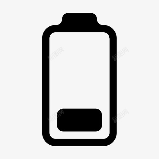 电池电量不足手机电池电量不足图标svg_新图网 https://ixintu.com 不足 手机电池 电池 电量