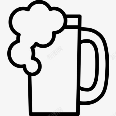 啤酒厂啤酒杯马克杯图标图标