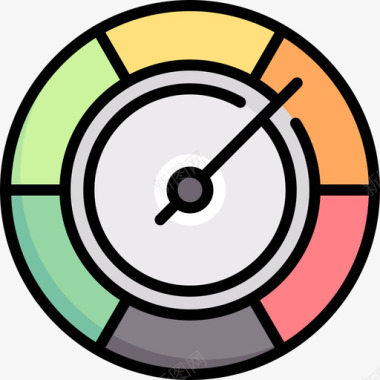 速度表游戏91线性颜色图标图标