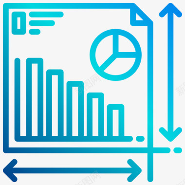 分析数据分析26线性梯度图标图标