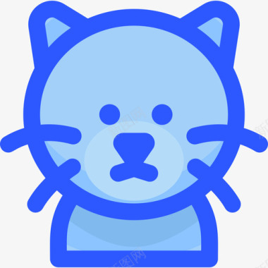 蒙奇金猫猫品种1蓝色图标图标