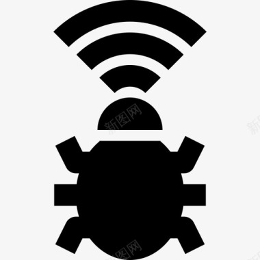 Wifi网络犯罪20填充图标图标