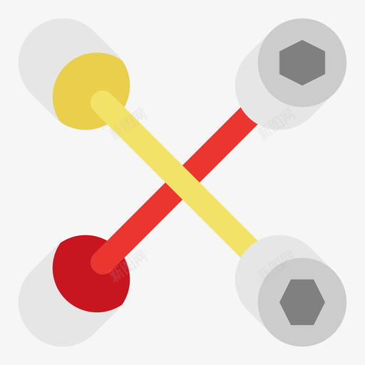 十字69号工具扁平图标svg_新图网 https://ixintu.com 69号 十字 工具 扁平