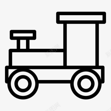 火车孩子玩具图标图标