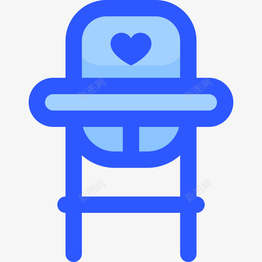 婴儿椅爱112蓝色图标svg_新图网 https://ixintu.com 婴儿 蓝色