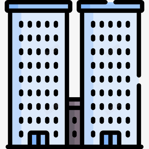 建筑城市28号楼线颜色图标svg_新图网 https://ixintu.com 28号楼 城市 建筑 颜色