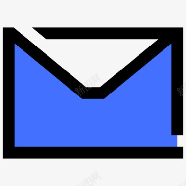 邮件ui57蓝色图标图标