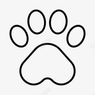 爪子动物宠物图标图标