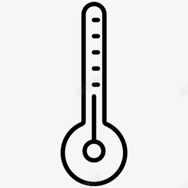 温度计科学技术3大纲图标图标