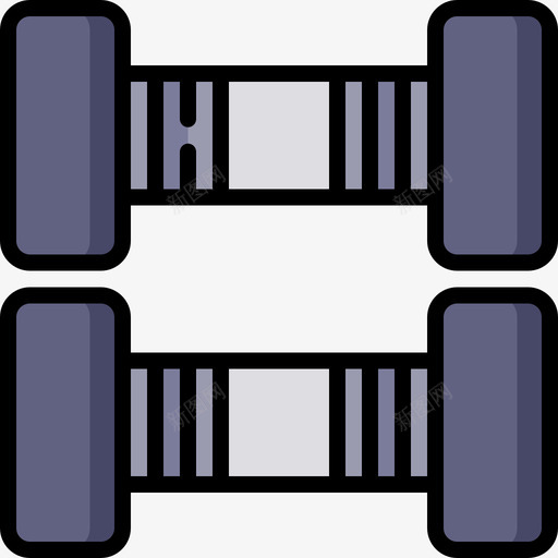 哑铃身体正6线性颜色图标svg_新图网 https://ixintu.com 哑铃 线性 身体 颜色