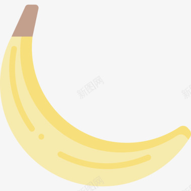 香蕉健康食品52扁平图标图标