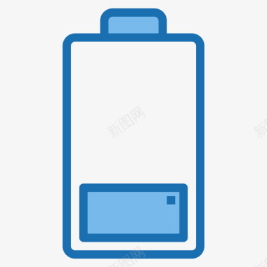 空电池1蓝色图标图标