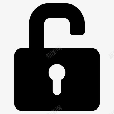 开锁挂锁隐私图标图标
