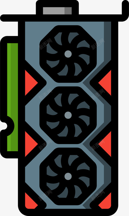 显卡计算机硬件29线性彩色图标svg_新图网 https://ixintu.com 彩色 显卡 硬件 线性 计算机