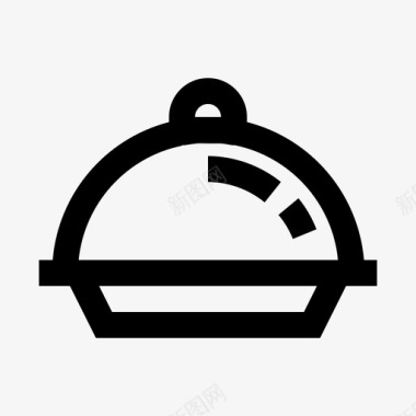 烹饪餐厅穹顶食物图标图标
