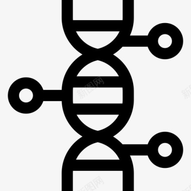 遗传学生物工程35线性图标图标