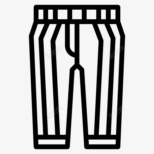 裤子棒球46直线型图标svg_新图网 https://ixintu.com 棒球 直线 线型 裤子