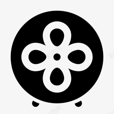 风扇家具房子图标图标
